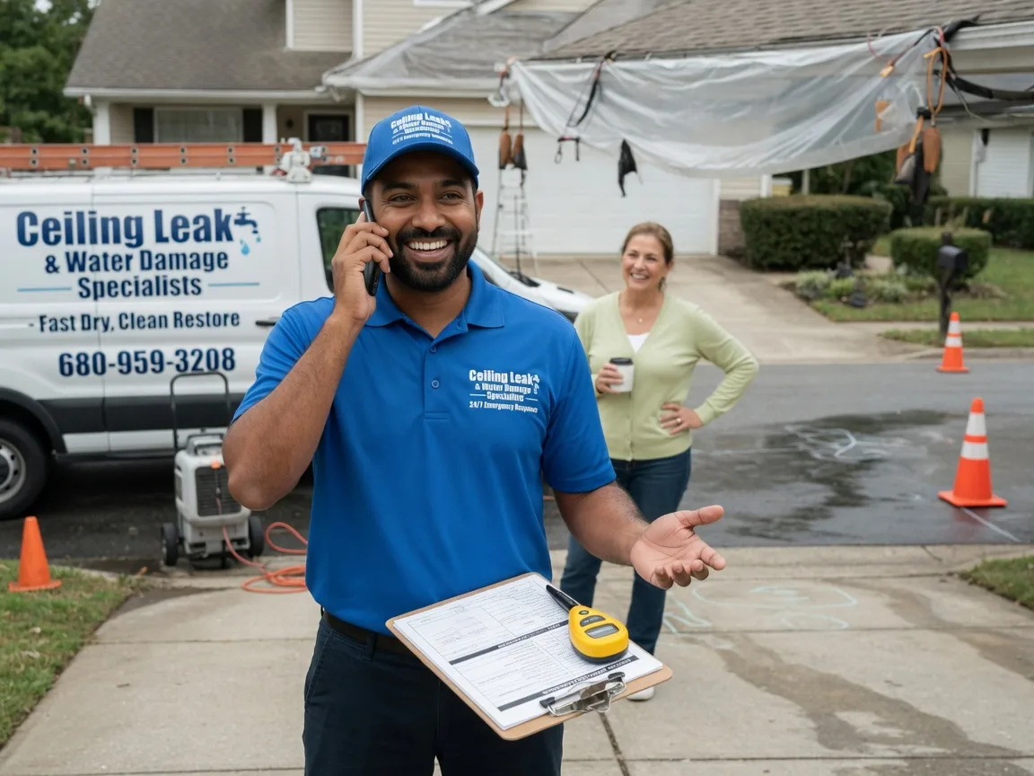 Ceiling Leak Cleanup Danciger, TX FAQs